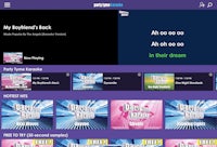 a screenshot of a music app on a tablet