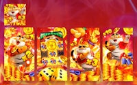 a picture of a tiger on a red background
