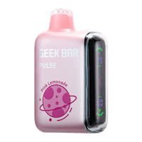 a pink e-cigarette with the words geek bar pulse on it