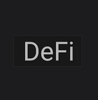 defi logo on a black background