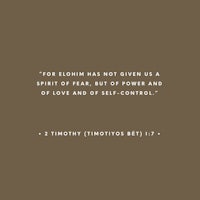 a quote from timothy emoy that says for emoy has not given us a spirit of
