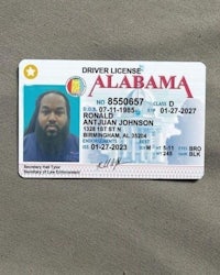 Alabama State Driver License 