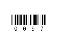 a barcode on a white background