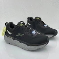 skechers men's black and green running shoes