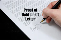 proof of debt draft letter