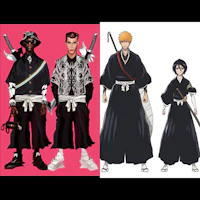 a group of samurai dressed in samurai robes