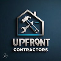 the logo for up front contractors
