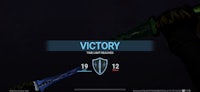 a screenshot of a game with the word victory on it