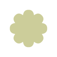 a green flower on a black background