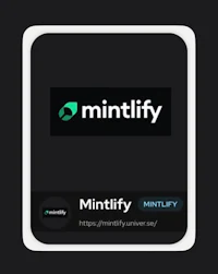 the logo for mintfy on a black background