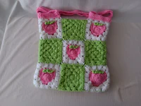Mint berry Charm Bag