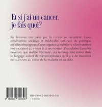 the back cover of a book about cancer