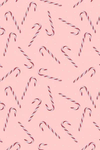 candy canes on a pink background