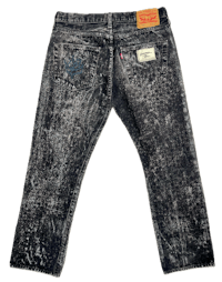 the back of a pair of black jeans