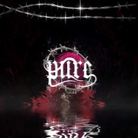 a black and white image of a barbed wire logo