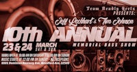 a flyer for the 10th annual memorial bass show