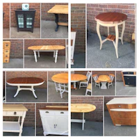 a collage of pictures showing different types of furniture