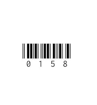 a bar code on a white background