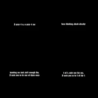 a black background with two words on it