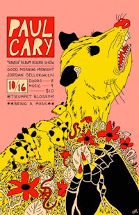 a poster for paul cary's concert
