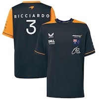 a black and orange t - shirt with ricardo's name on it