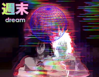 an image of two people in front of a glowing ball