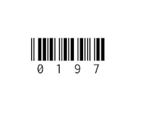 a barcode on a white background