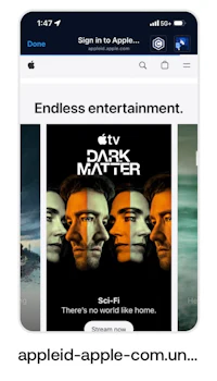 a screen with the words endless entertainment and dark matter