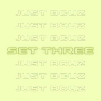 a yellow background with the words set three on it