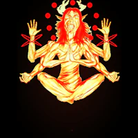 an image of a woman in a lotus pose