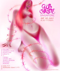 a poster for a club in singapore