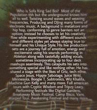 an image of a poster with the words, who is safe sad most of the time