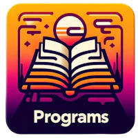 a book with the word programs on it