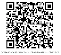 a qr code with a black and white background