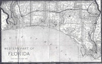 an old map of the western part of florida