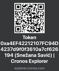 qr code for token - cronos explorer
