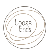 loose ends logo on a black background