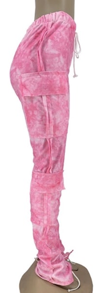 a mannequin mannequin wearing pink pants