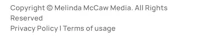 copyright mcc media, all rights reserved, privacy terms of use