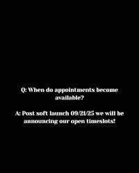 a black background with the words q do appointments become available?