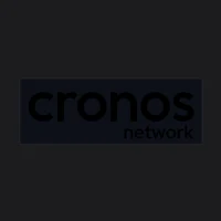 cronos network logo on a black background