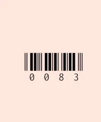 a barcode on a pink background
