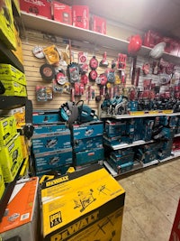a store with a variety of tools on display