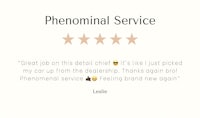 phenominal service customer review