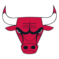 the chicago bulls logo on a black background