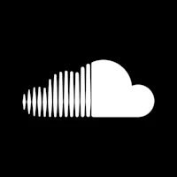 soundcloud logo on a black background