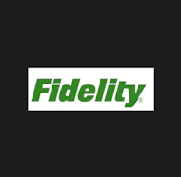fidelity logo on a black background