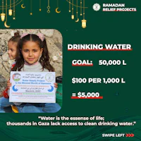 ramadan relief projects drinking water goal