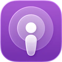 a purple square icon with a white person on it