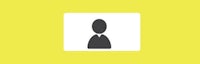 a silhouette of a person on a yellow background